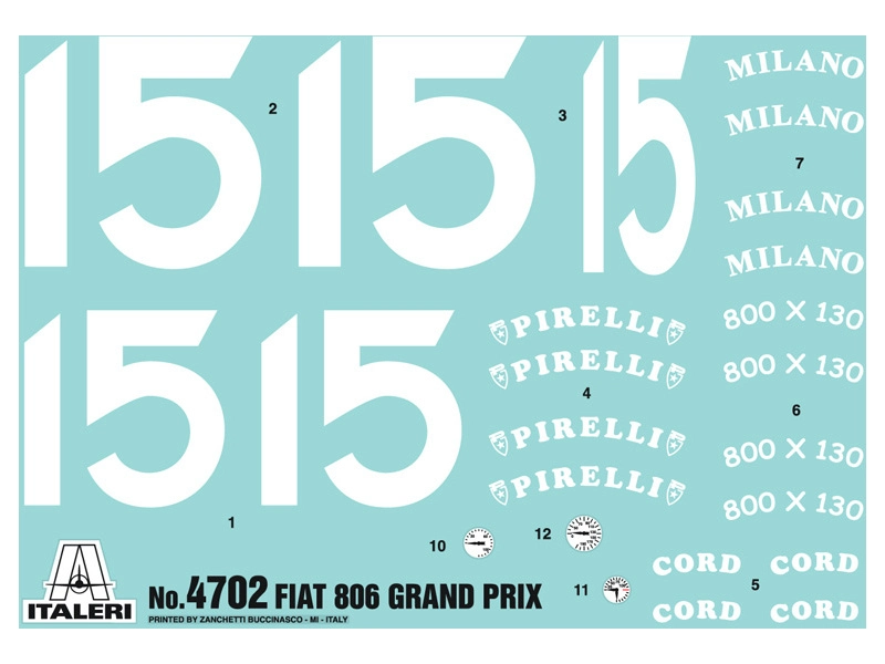 Italeri auto 4702 – FIAT 806 GRAND PRIX (1:12)