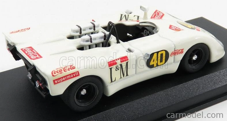 Best-model Porsche 908/2 Flunder Spider N 40 Temporada 1970 Decadenet - Pairetti 1:43 Bílá