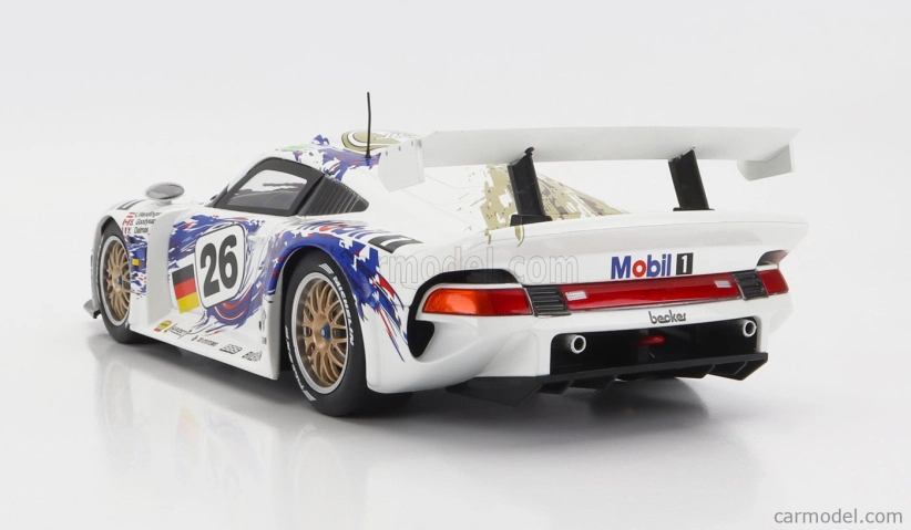 Werk83 Porsche 911 Gt1 3.2l Turbo Team Porsche Ag Mobil1 N 26 3. 24h Le Mans 1996 Y.dalmas - K.wendlinger - S.goodyear 1:18 Biela Modrá