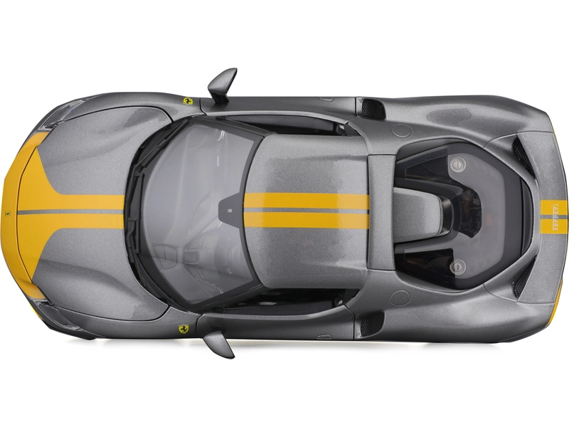 Bburago Ferrari 296 Gtb Assetto Fiorano 2022 1:18 Šedá Žlutá