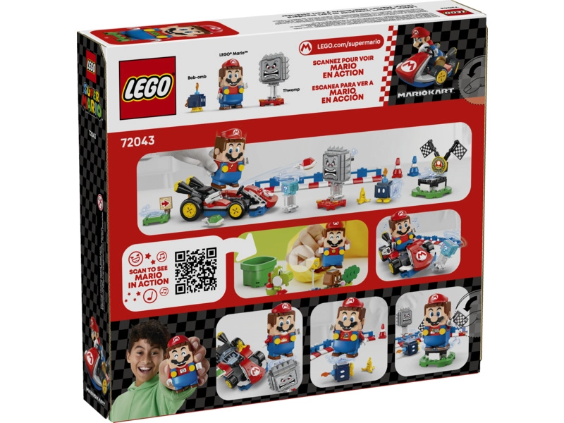 LEGO Super Mario - Mario Kart™ - Interaktívny LEGO Mario™ a štandardná motokára