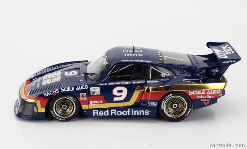 Werk83 Porsche 935 K3 3.2l Twin Turbo Team Garretson N 9 Winner 24h Daytona 1981 Bob Garretson - Bobby Rahal - Brian Redman 1:18 Modrá Zlatá Červená