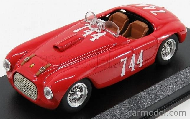 Umelecký model Ferrari 195s Barchetta Spider Ch.0060 N 744 Winner Giro Della Calabria 1950 Serafini - Salami 1:43 Red