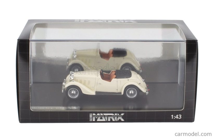 Matrix scale models Rover 12hp (p1) Tourer Cabriolet Open 1934 1:43 Bílá