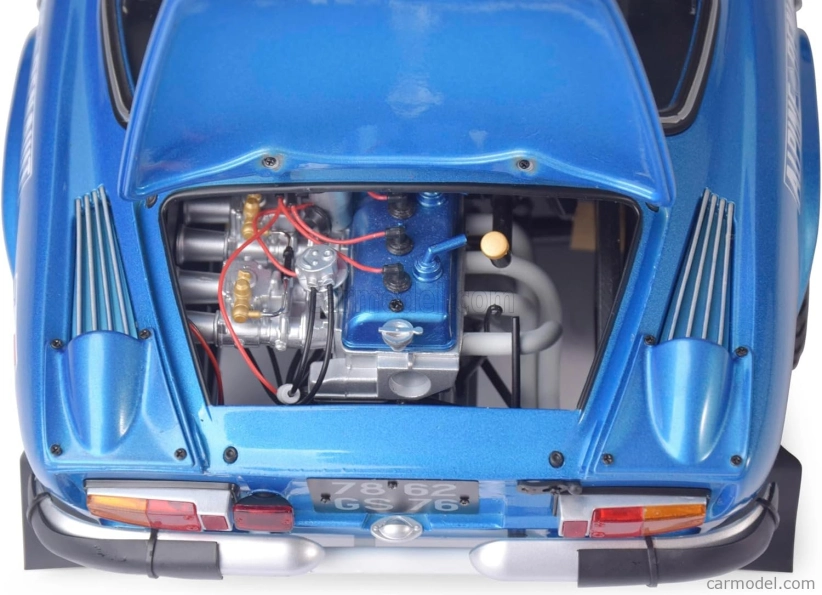 Ixo-models Renault Model-kit - Alpine A110 1600s N 22 4th Rally Montecarlo 1971 Jean Claude Andruet - Michel Vial 1:8 Blue Met