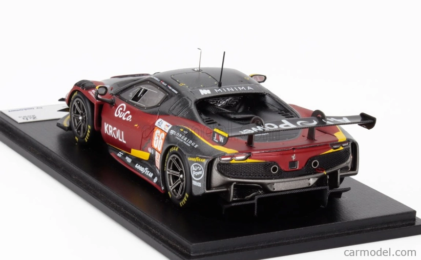 Looksmart Ferrari 296 Gt3 3.0l Turbo V6 Team Jmw Motorsport N 66 24h Le Mans 2024 Giacomo Petrobelli - Larry Ten Voorde - Salih Yoluc 1:43 Červená Černá