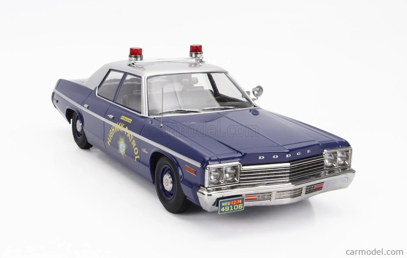 Dodge Monaco Nevada Highway Patrol 1974 v mierke 1:18 modrá biela