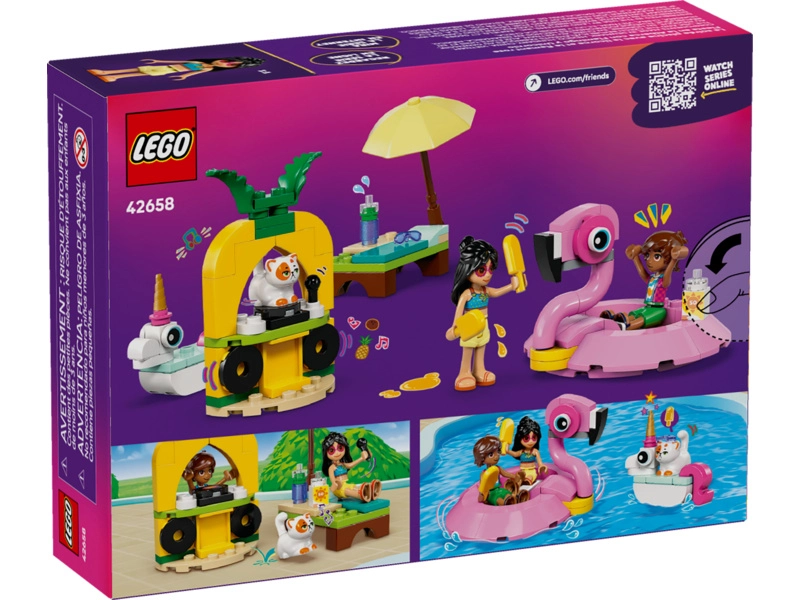 LEGO Friends - Zábava pri bazéne s jednorožcom a plameniakom