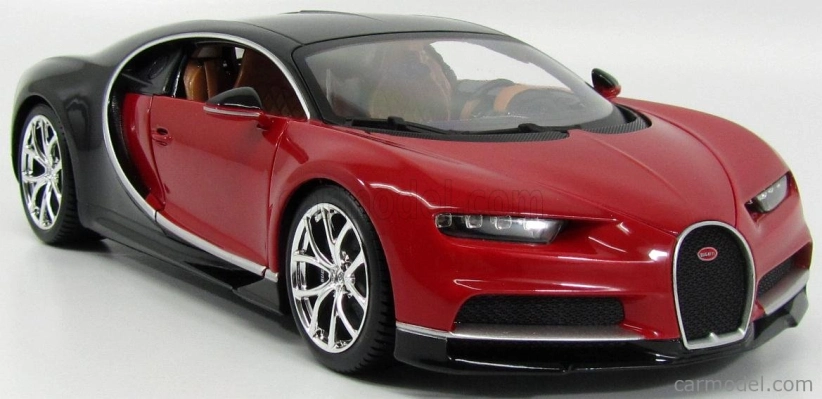 Bburago Plus Bugatti Chiron 1:18 červená