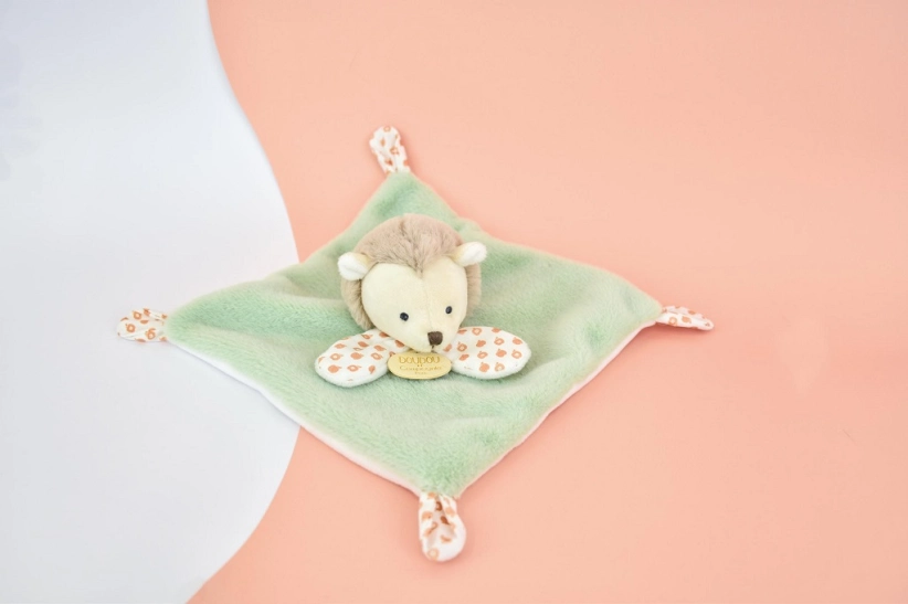 Doudou Plyšový muchláček zelený Ježek 19 cm