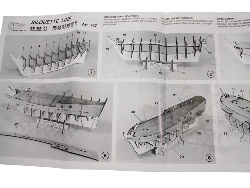 Mantua Model HMS Bounty Le Piccole 1:100 kit