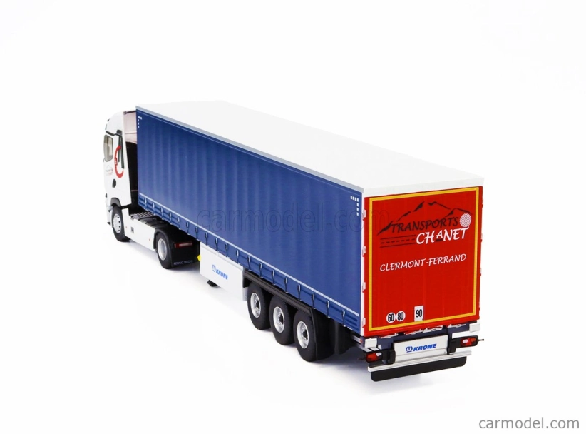 Eligor Renault T520 Truck Telonato Chanet Transports 2021 1:43 Biela Modrá