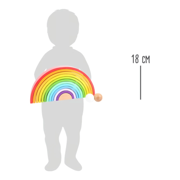 Malá noha Drevená skladacia dúha XL