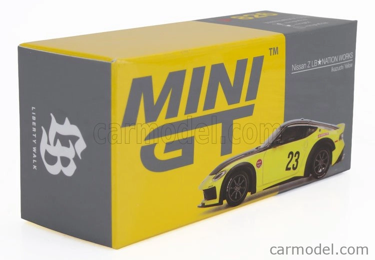 Mini-gt Nissan Z Lb Nation Works N 23 Coupe 2024 1:64 Žlutá Černá