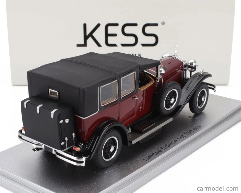 Kess-model Isotta fraschini Tipo 8a Landaulet Sala Semiconvertible Closed 1924 1:43 Bordeaux Black