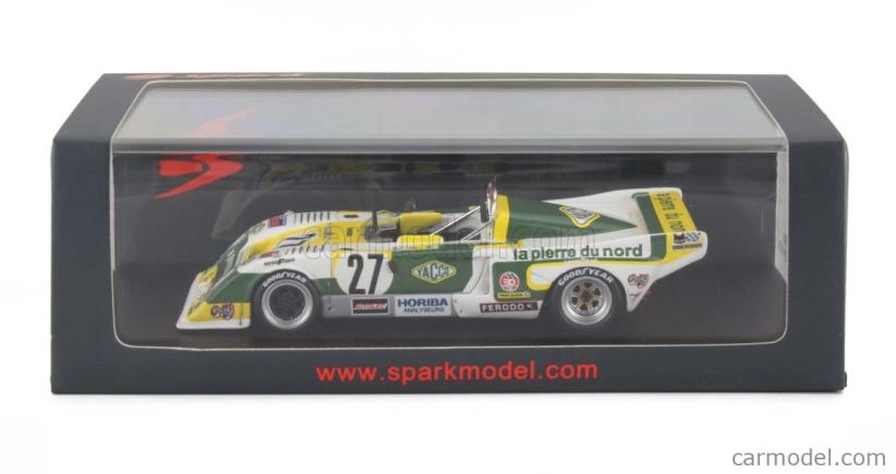 Spark-model Chevron B36 2.0l S4 Team Societe Racing N 27 24h Le Mans 1979 Marc Sourd - Florian Vetsch - Robert Carmillet 1:43 Bílá Černá Žlutá