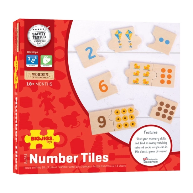 Bigjigs Toys Vzdelávacie počítanie puzzle
