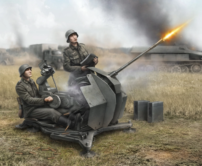 Zvezda Snap Kit - Flak 38 s posádkou (1:72)