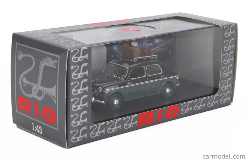 Rio-models Fiat 1100 Taxi Roma 1956 1:43 čierno-zelená