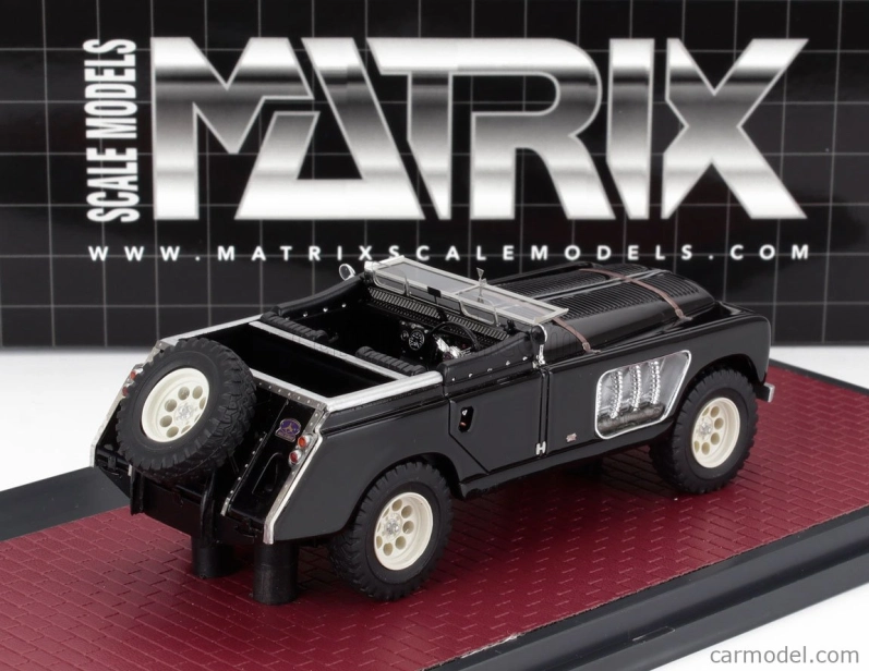 Modely v mierke Matrix Land rover 109 Bell Aurens Longnose Open 2008 1:43 Black