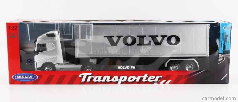 Welly Volvo Fh4 500 Truck Cassonato 2020 1:32 Silver