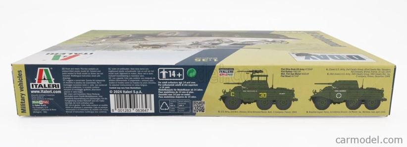 Italeri Truck Tank M8 Greyhound Military 1945 1:35 /