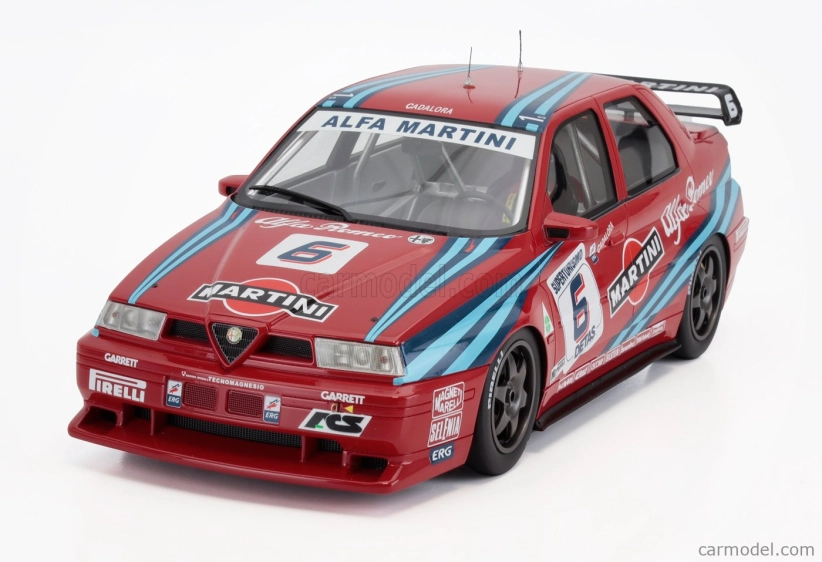 Mitica-r Alfa romeo Alfa Romeo 155 Gta S1 Superturismo Martini N 6 6th Monza 1992 Luca Cadalora 1:18 Red