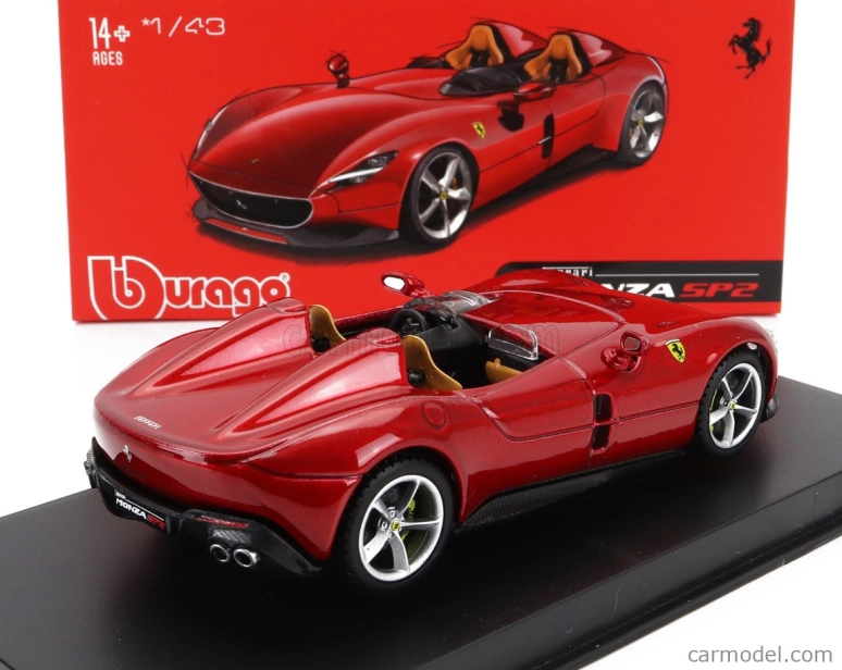 Bburago Ferrari Monza Sp2 2018 1:43 Red Met