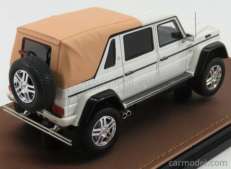 Glm-models Mercedes benz G-class G650 Landaulet Closed Maybach 2017 1:43 Bílá