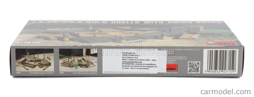 Miniart Accessories 7.5cm Kw.k Stu.g Shells With Ammo Boxes Military 1:35 /