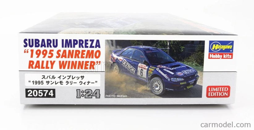 Hasegawa Subaru Impreza N 6 Winner Rally Sanremo 1995 A.alessandrini - P.liatti 1:24 /
