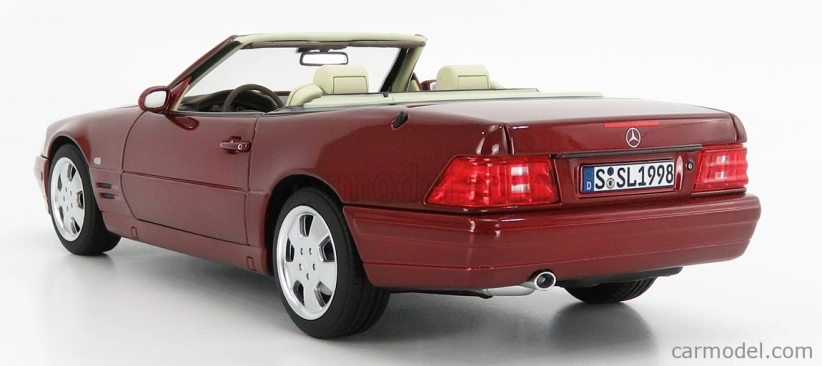 Red Sl500 R129 Norev Mercedes benz Sl-class Sl500 (r129) Spider Hard-top 1998 1:18 Red ...