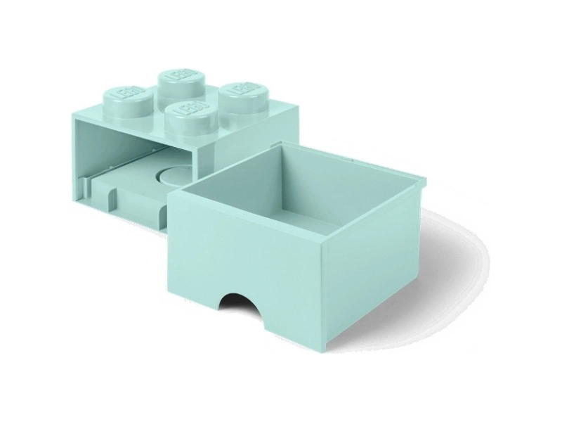 LEGO úložný box s šuplíkem 250x250x180mm - bílý