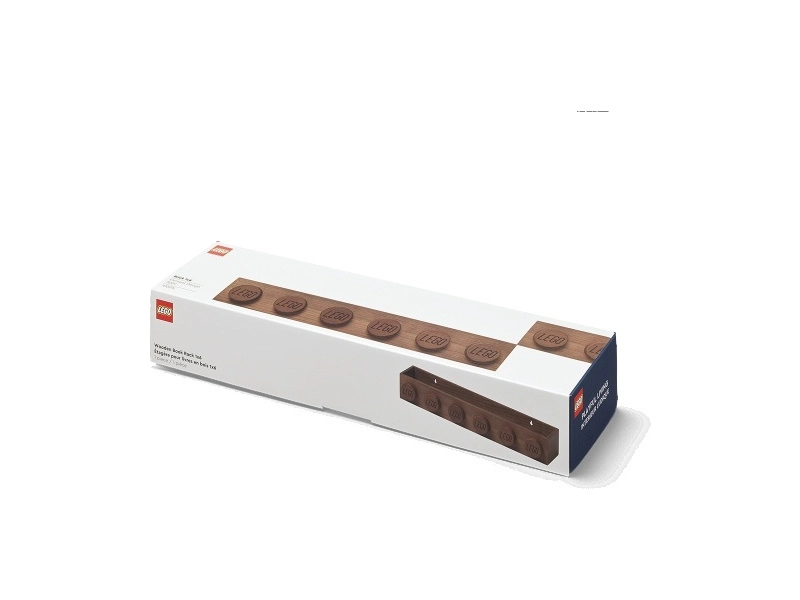 Drevený stojan na knihy LEGO Wood tmavý dub
