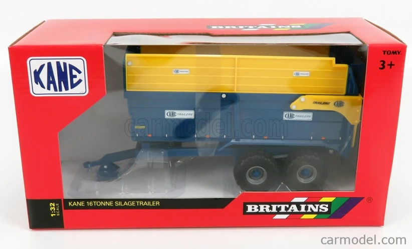 Britains Kane Silage Trailer 16tn - Carrello Cassone Ribaltabile 1:32 Modrá žltá