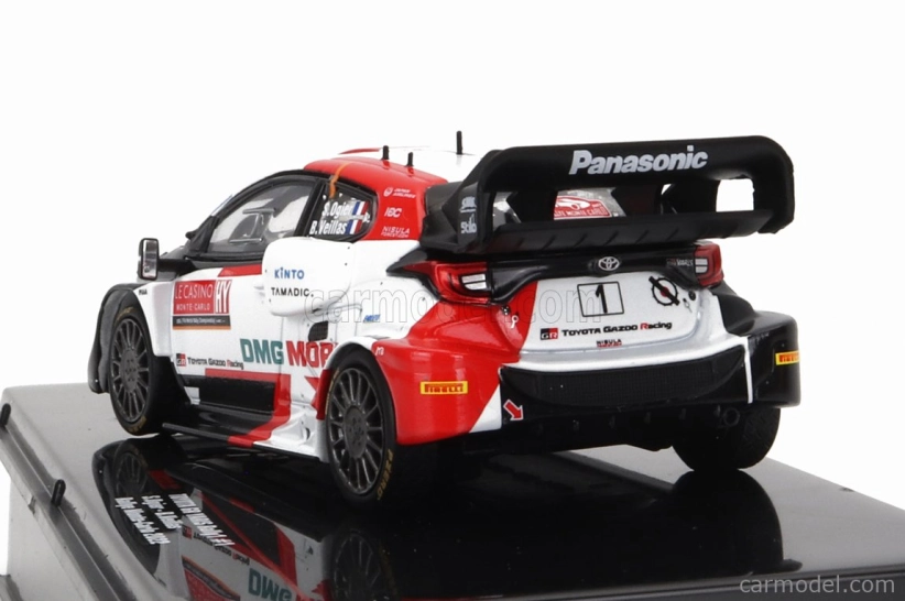 Ixo-models Toyota Yaris Gr Rally1 Team Toyota Gazoo Racing Wrt N 1 2nd Rally Montecarlo 2022 S.ogier - B.veillas 1:43 Biela červená čierna
