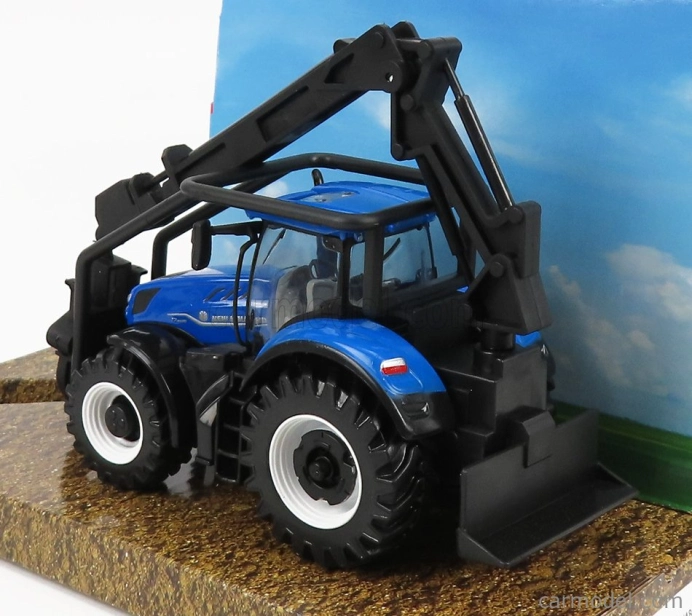 Bburago New holland T7.315 Tractor 2016 1:50 Modré Dřevo
