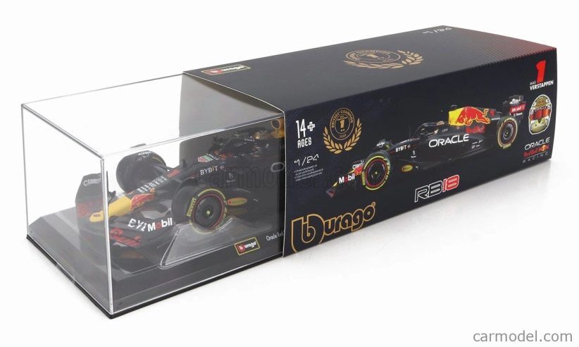 Bburago Red bull F1 Rb18 Team Oracle Red Bull Racing N 1 1:24, tmavomodrá