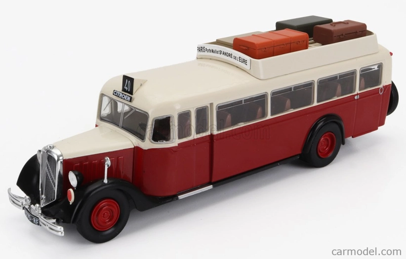 Edicola Citroen T45 Bus Paris Francúzsko 1939 1:43 Červená biela