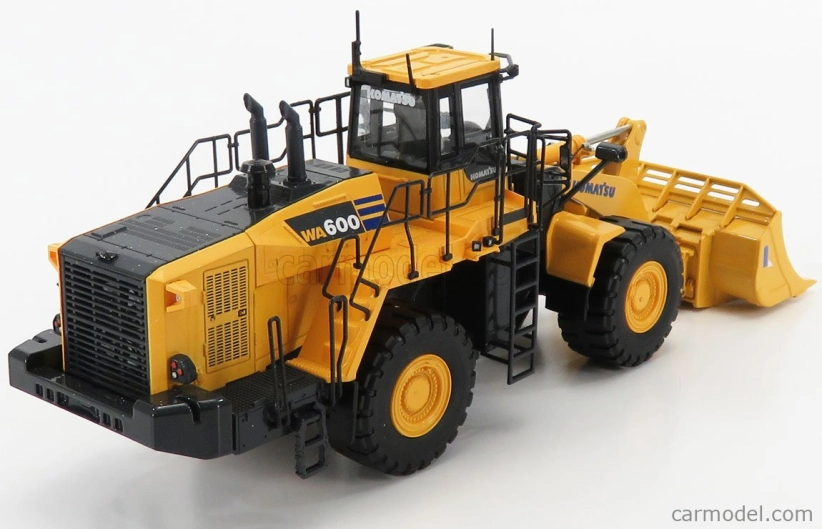 Universal hobbies Komatsu Wa600 Ruspa Gommata - škrabací traktor 1:50 žltá čierna