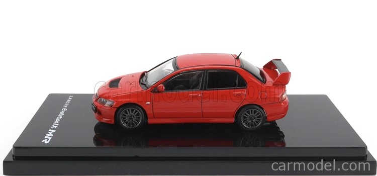 Zapaľovanie-model Mitsubishi Lancer Evolution Ix Gsr s motorom 2003 1:64 červená