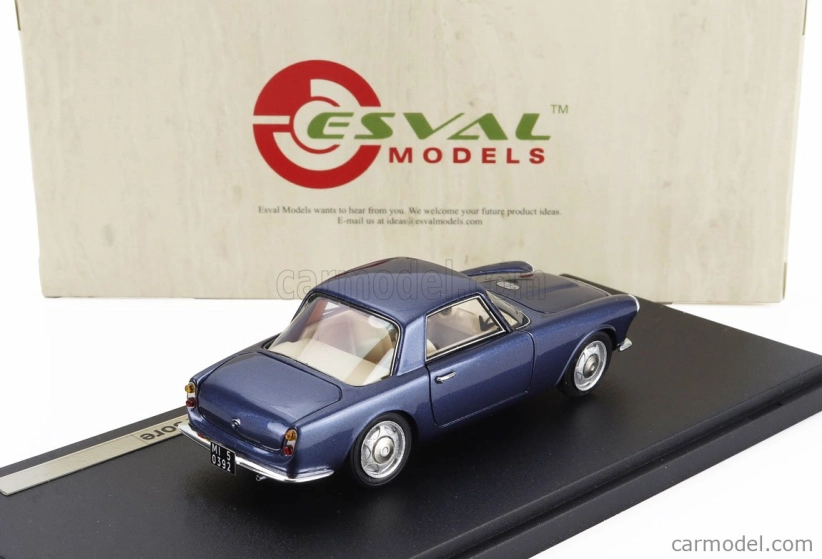Esval model Fiat 1500 S Coupe By Fissore 1960 1:43 Blue