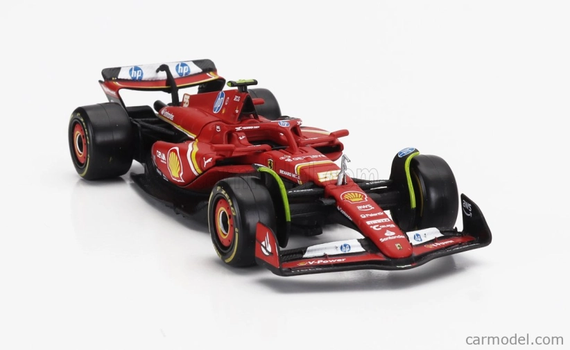 Bburago Ferrari F1  Sf-24 Team Scuderia Ferrari N 55 5th Emilia Romagna Imola Gp 2024 Carlos Sainz 1:43 Červená Černá