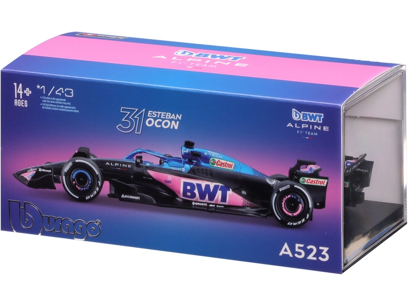 Bburago Renault F1 A523 Team Bwt Alpine F1 N 31 1:43, modrá