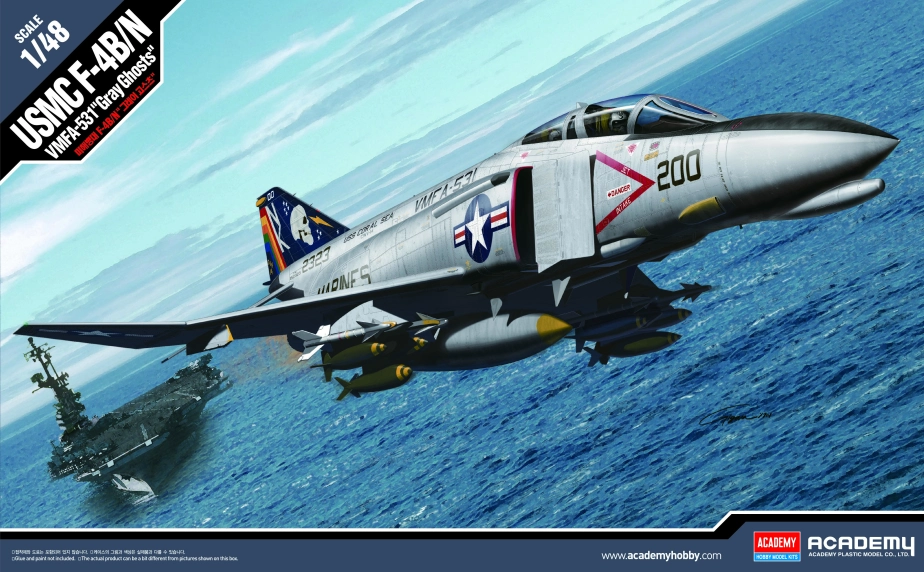 Academy McDonnell F-4B/N VMFA-531 USMC Gray Ghost (1:48)