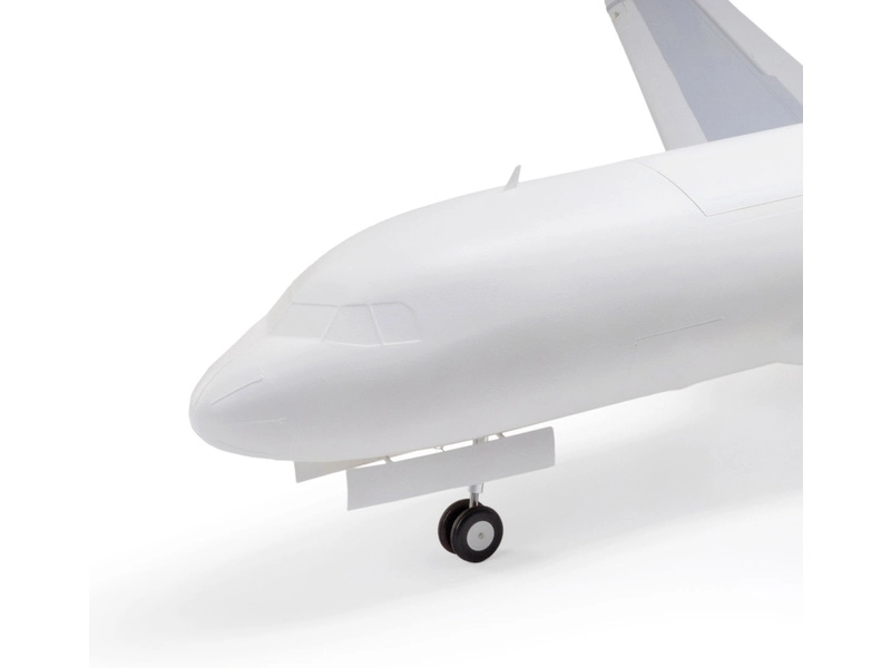 RC letadlo E-flite Airbus A320neo EDF AS3X+ SAFE Select BNF Basic, bílá