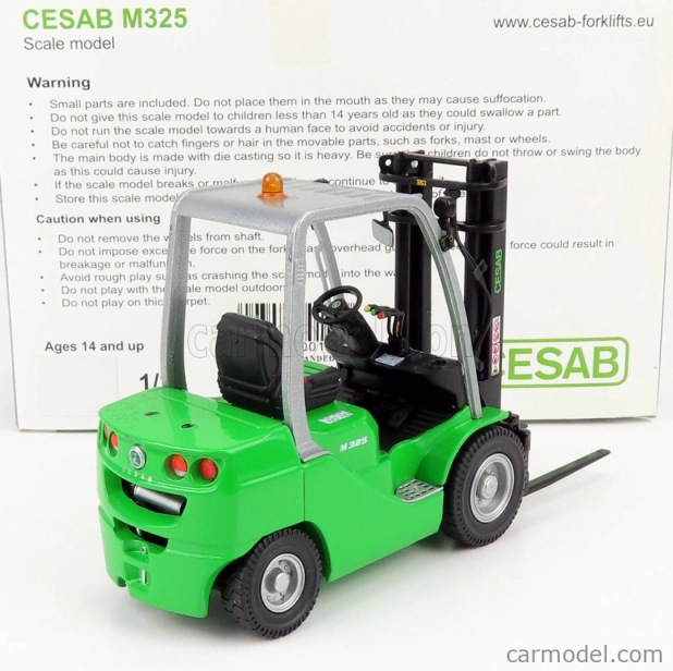 Ros-model Cesab M325 Carrello Elevatore Verticale - Vertical Order Picker 4 Wheels 1:23 Zelená Černá