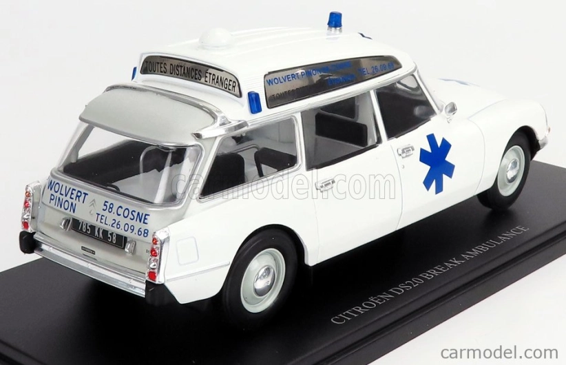 Edicola Citroen Ds20 Break Sw Station Wagon Ambulance 1974 1:24 biela