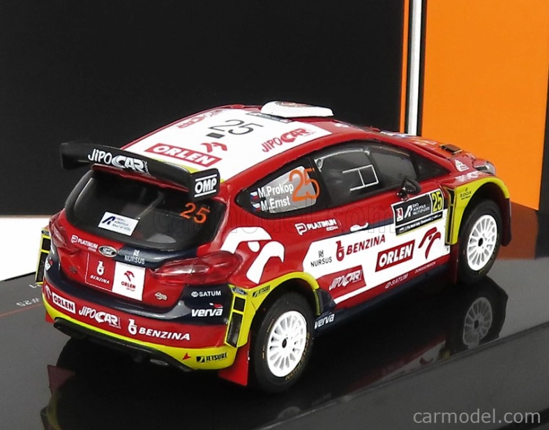 Ixo-models Ford england Fiesta R5 Mkii N 25 Rally Acropolis 2021 M.prokop - M.ernst 1:43 Červená Biela Modrá