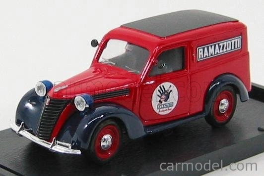 Brumm Fiat 1100e Van Ramazzotti 1950 1:43 Červená modrá